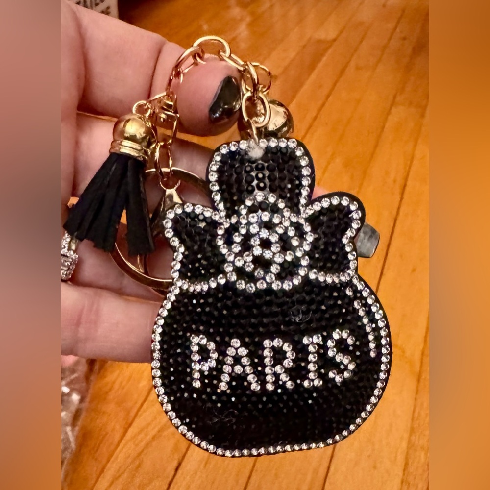 Rhinestone Bottle NEW keychain/bag charm - Picture 1 of 3